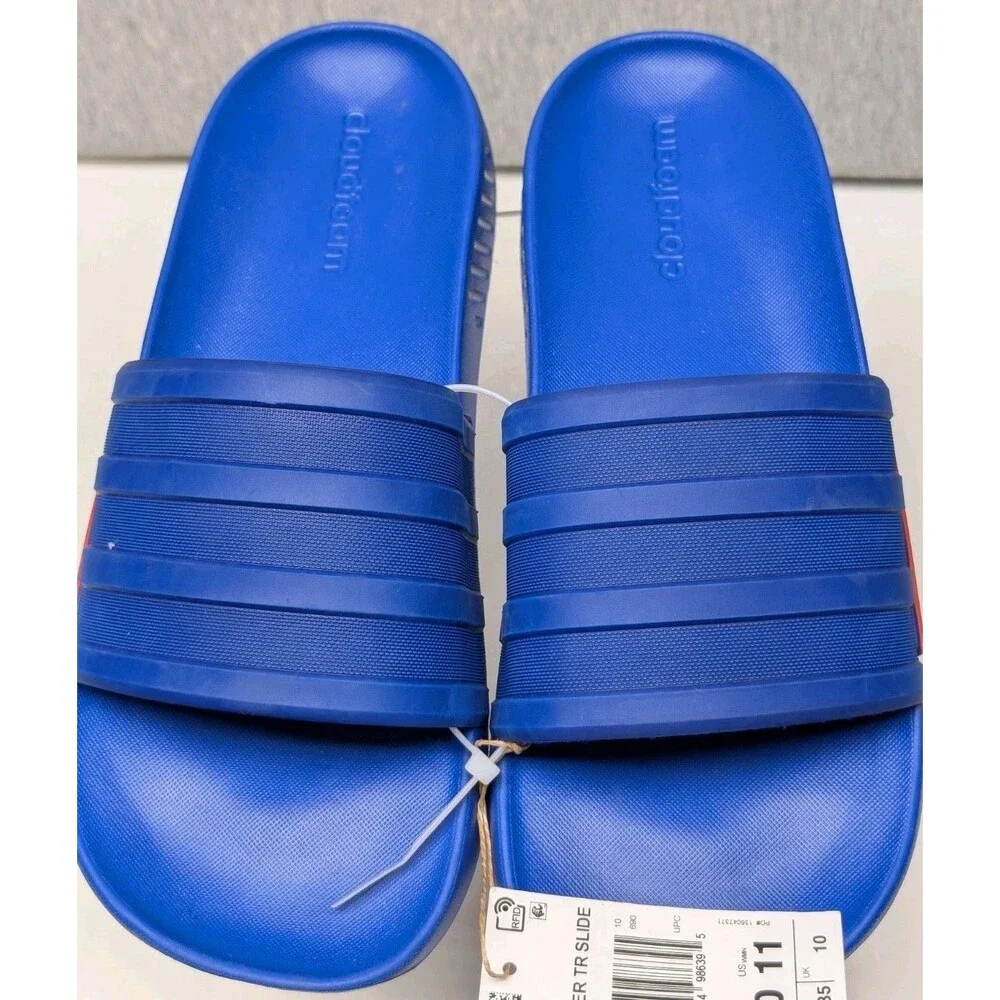 Adidas Racer TR Slides Sport Sandals Royal Blue Men's 10 Cloudfoam G58171 Nwt